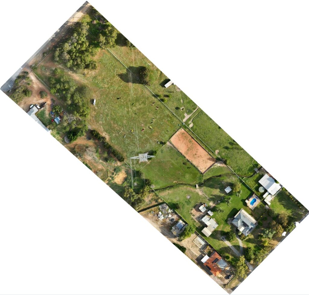 Orthomosaic image of a farm in Perth